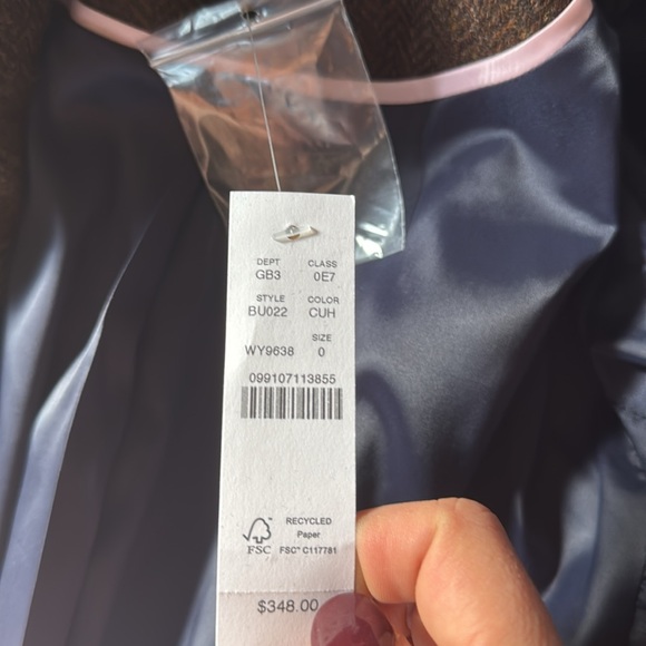 J. Crew Willa blazer in brown herringbone BU022 wool jacket - Picture 7 of 7